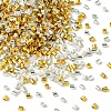1200Pcs 2 Colors Brass Crimp Beads KK-FS0001-37-3