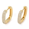 Rack Plating Square Brass Micro Pave Cubic Zirconia Hoop Earrings EJEW-Z059-13G-2