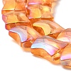 Electroplate Glass Beads Strands EGLA-H103-FR08-3