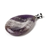Natural Amethyst Pendants G-F820-14P-08-2