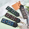 WADORN 4Pcs 4 Color Polyester Wristlet Short Bag Straps AJEW-WR0001-83-4