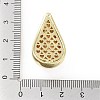 Rack Plating Brass Micro Pave Clear Cubic Zirconia Pendants KK-H474-18G-07-3