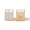 Rack Plating Brass Enamel Beads KK-B060-04G-04L-1
