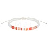Glass Seed Bead Braided Bead Bracelets AQ4217-1-1