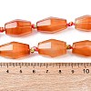 Natural Red Agate Beads Strands G-P605-K01-01A-5