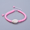 Handmade Polymer Clay Heishi Beads Braided Bracelets BJEW-JB04318-2