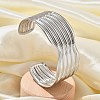 304 Stainless Steel Cuff Bangles BJEW-B108-13P-1