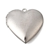 304 Stainless Steel Locket Pendants STAS-B128-22B-G-1
