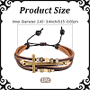1Pc PU Leather Multi-strand Bracelets BJEW-CL0001-53-2