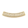 Brass Micro Pave Cubic Zirconia Beads KK-C162-069G-1