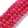 Dyed Natural Malaysia Jade Beads Strands G-G021-02A-08-2