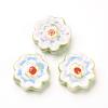Handmade Porcelain Flower Beads Strands PORC-G006-14C-4