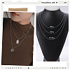 24Pcs 304 Stainless Steel Ball Chain Necklace Making NJEW-BBC0001-10B-5