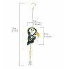 Halloween Death Alloy & Iron & Eanmel Wind Chime PW-WG9C794-02-1