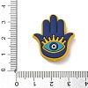 Evil Eye Theme Silicone Beads SL-CBACE28-03C-3