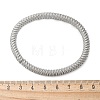 304 Stainless Steel Stretch Bangles for Women BJEW-P315-02G-P-5