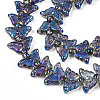 Electroplate Glass Beads Strands EGLA-N012-04Q-3