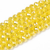 Electroplate Glass Beads Strands X-EGLA-A034-T6mm-B20-1