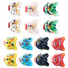 14Pcs 7 Colors Handmade Lampwork Beads LAMP-TA0002-43-2