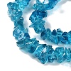 Spray Painted Transparent Glass Beads Strands GLAA-P060-01B-01-3