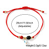 Bohemian Evil Eye Glass Charm Adjustable Bracelets LS-PL4267-1-3