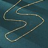 Brass Curb Chains Necklaces for Women NJEW-D302-06G-4