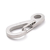 304 Stainless Steel Push Gate Snap Key Clasps STAS-B022-05P-3