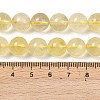 Natural Lemon Quartz(Heated)  Beads Strands G-P596-10mm-01-5