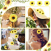 20Pcs Cloth Sunflower AJEW-CP0001-83-6