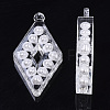 Transparent Acrylic Pendants X-TACR-R146-007-3