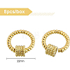 Brass Screw Carabiner Lock Charms KK-BC0004-77-2