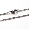 Tarnish Resistant 304 Stainless Steel Cable Chain Necklaces NJEW-N0047-35-1