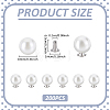 200 Sets Plastic Imitation Pearl Buttons KY-WR0001-13-2