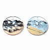 Transparent Printed Acrylic Pendants KY-S163-300-3