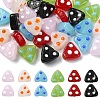 30Pcs 6 Colors Handmade Lampwork Beads LAMP-YW0004-26-1
