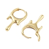 Rack Plating Teardrop Brass Hoop Earrings EJEW-N055-27G-RS-2