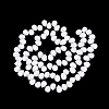 Opaque Glass Beads Strands GLAA-Q116-01A-D01-2