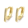 Rack Plating Brass Micro Pave Clear Cubic Zirconia Huggie Hoop Earrings for Women EJEW-C097-13G-02-1