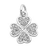 Brass Micro Pave Clear Cubic Zirconia Charms KK-N241-LA822-1-NR-1