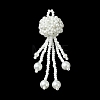 Glass Seed Beads & Glass Pearl Big Pendants PALLOY-MZ01336-01-1