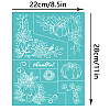 Self-Adhesive Silk Screen Printing Stencil DIY-WH0338-127-2