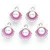 Alloy Enamel Charms ENAM-R059-03B-P-RS-1