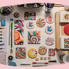 12Pcs Porcelain Heat Transfer Sublimation Blank Pendant Decorations AJEW-SP0002-19B-6