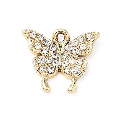 Alloy Rhinestone Pendants ALRI-D303-19G-02-1