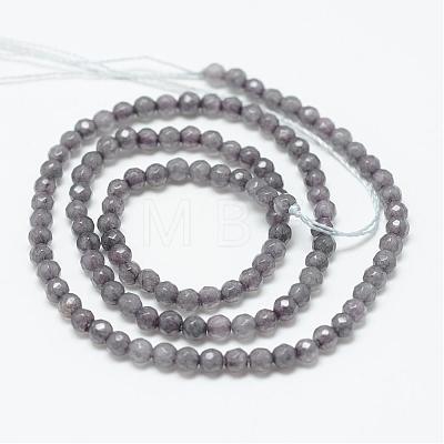 Natural Agate Bead Strands G-R344-3mm-18-1