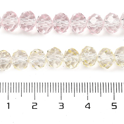 Transparent Painted Glass Beads Strands DGLA-A034-T6mm-A25-1