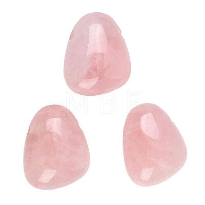 Natural Rose Quartz Pendants G-B195-01J-1