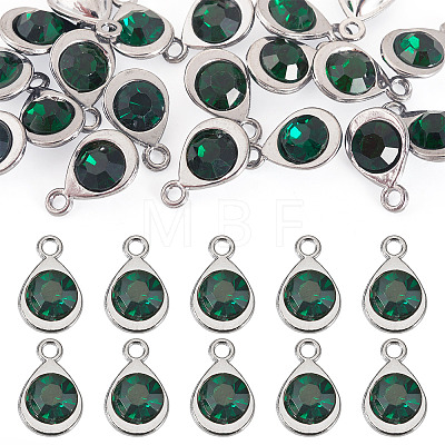20Pcs Faceted Glass Charms RGLA-TADJ0001-01H-1