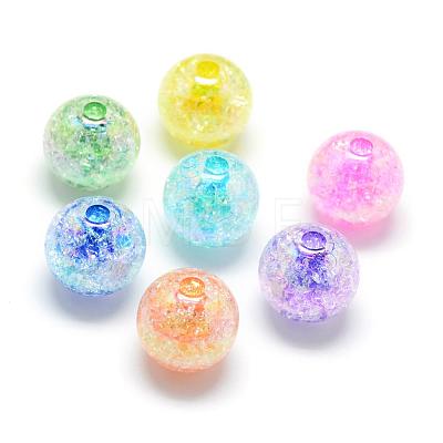 Crackle Style Acrylic Beads MACR-S825-18mm-1