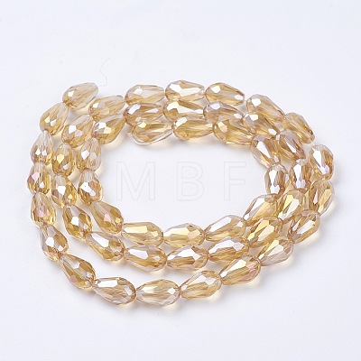 Electroplate Glass Beads Strands LS-EGLA-D015-15x10mm-24-1